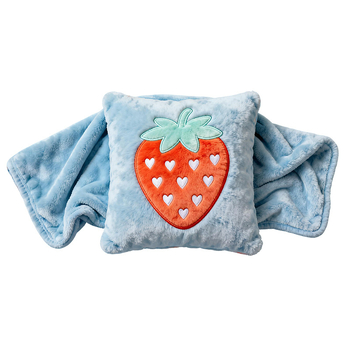 Wenquxing prilagodljiva zimska jastučnica-ćebe, navlaka od Dutch velvet, punjenje perjem, cvjetni uzorak