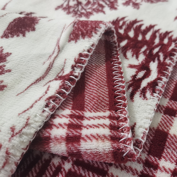 Фланелено одеяло с печат по снимка, геометричен модел, тегло 300-500 г