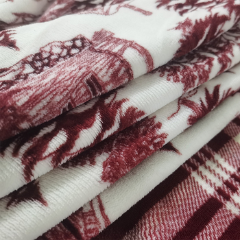 Фланелено одеяло с печат по снимка, геометричен модел, тегло 300-500 г