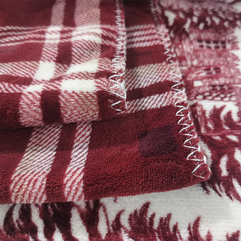 Фланелено одеяло с печат по снимка, геометричен модел, тегло 300-500 г