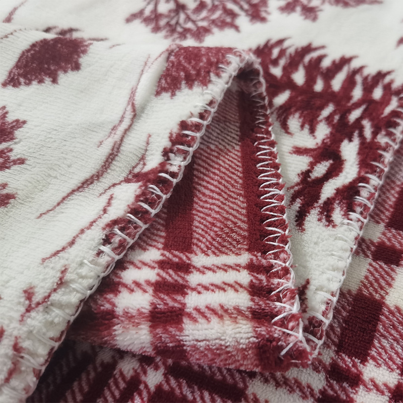 Фланелено одеяло с печат по снимка, геометричен модел, тегло 300-500 г