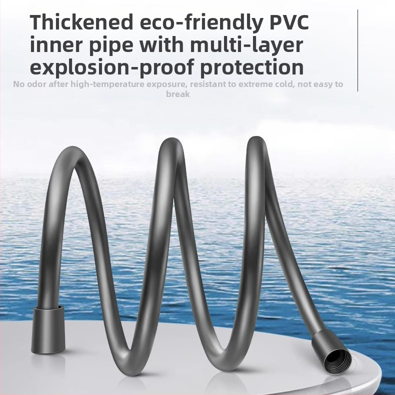 PVC σωλήνας ντους, μοντέλο 8888, σχεδίαση κατά του ξετυλίγματος, σύνδεση με βίδες, ονομαστική πίεση 60 Pa, θερμοκρασία λειτουργίας 80°C, στυλ μοντέρνο-απλό