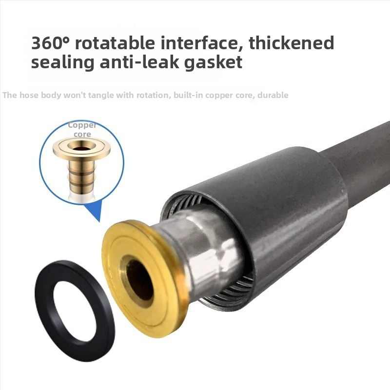 PVC σωλήνας ντους, μοντέλο 8888, σχεδίαση κατά του ξετυλίγματος, σύνδεση με βίδες, ονομαστική πίεση 60 Pa, θερμοκρασία λειτουργίας 80°C, στυλ μοντέρνο-απλό