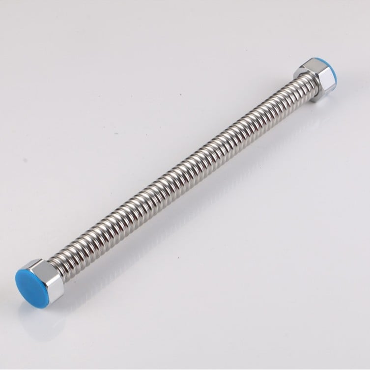 Ανοξείδωτος χάλυβας 304 εύκαμπτος σωλήνας για θερμαντήρα νερού, σπειροειδή εγκατάσταση, είσοδος/έξοδος ζεστού και κρύου νερού