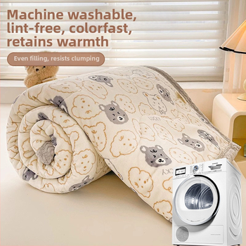 Deka od koralnog pliša za krevet, poliester, zimska debljina, moderan minimalistički stil