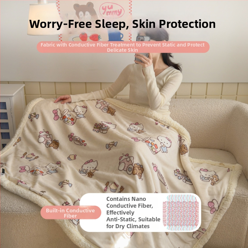 Deka od koralnog fleesa za krevet, lagani luksuzni stil, težina 80–100 g, materijal: Drugo