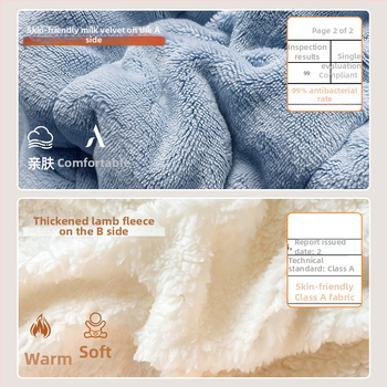 Debela deka od mliječnog velura za sofu, topla i nježna na dodir