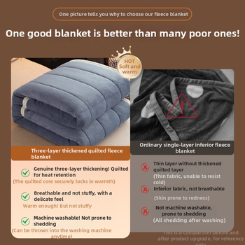 Debela deka od mliječnog velura za sofu, topla i nježna na dodir