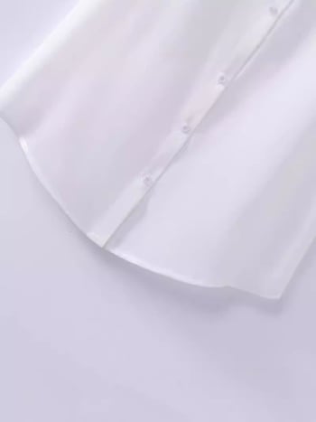 Ženska bez rukava košulja od šifona s lažnim ovratnikom, poliesterska mješavina, standardna duljina