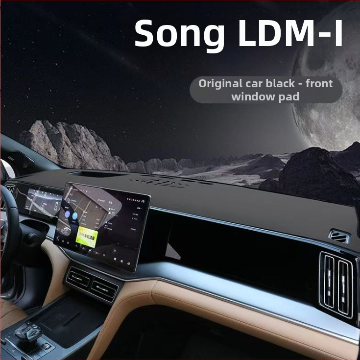 BYD Song LDMI podložka z velúru na palubnú dosku – ochrana proti oslneniu, protišmyková, tepelná izolácia pre stredovú konzolu