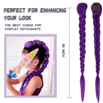 Cosplay perika s pletenicama i repom – vlakna otporna na toplinu, mehanička konstrukcija