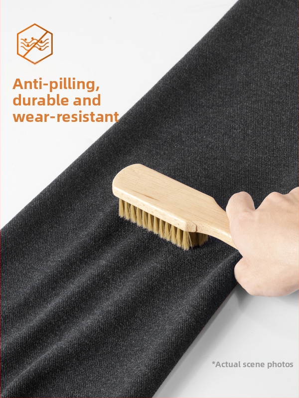 Muške poslovne hlače od vunene smjese – visoki struk, ravni kroj, zatvarač, debela tkanina, visoka elastičnost