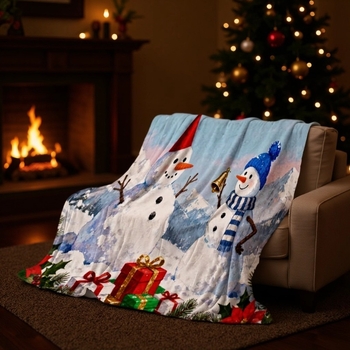 Flanel deka, ljetna težina 250 g/m², tiskanje bez vode, prilagodljiva, otpornost boje 4