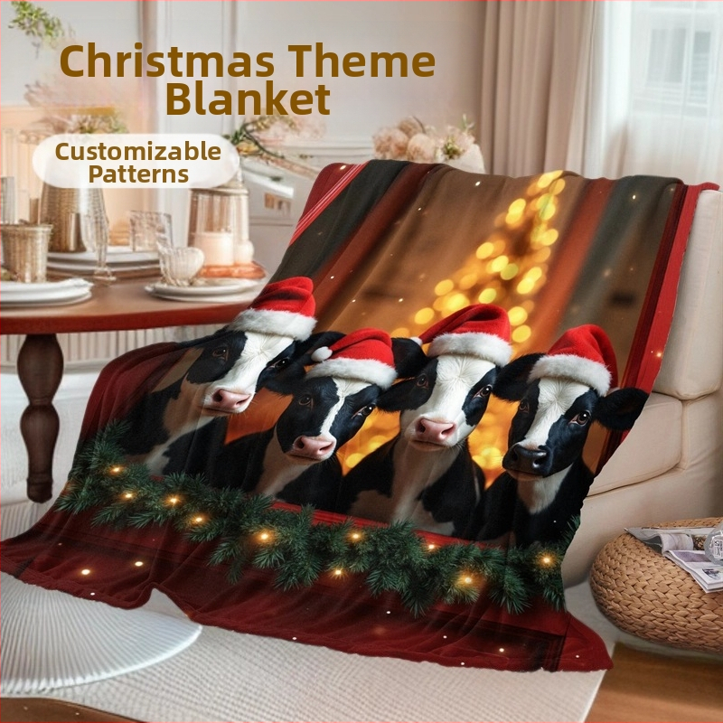 Flanel deka, ljetna težina 250 g/m², tiskanje bez vode, prilagodljiva, otpornost boje 4