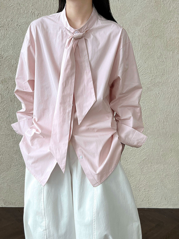 Košulja – 95% pamuk, labavi kroj, polo ovratnik, dugi rukavi, japansko-korejski casual stil