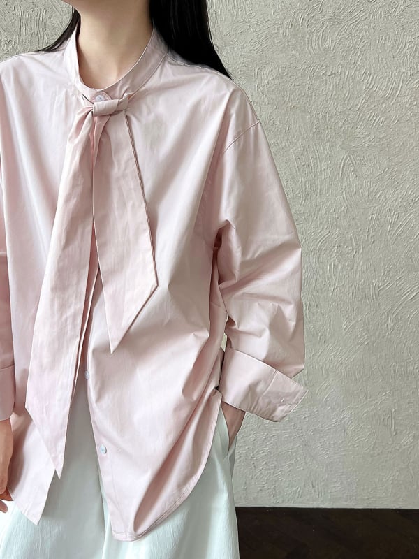 Košulja – 95% pamuk, labavi kroj, polo ovratnik, dugi rukavi, japansko-korejski casual stil