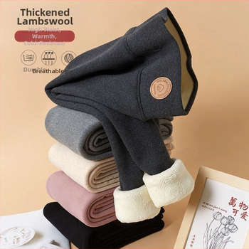 Dječje legice za djevojčice s flis podstavom za zimu, visokim strukom, debeli, od pamuka