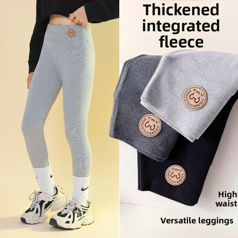 Dječje zimske hlače od pamuka s flis podstavom, 70–80% pamuka, za dob 3–8 godina, Zimsko izdanje 2025