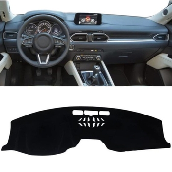 Zaštitna podloga za instrument ploču Mazda CX-5 KF 17-23, zaštita od svjetla, ispis logotipa, prilagodljivo, materijal: poliester-silikon
