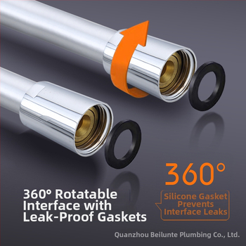 PVC universal ντους σωλήνας με αντιμπλέξ σχεδίαση, μοντέλο BL-8001, σπειροειδής σύνδεση