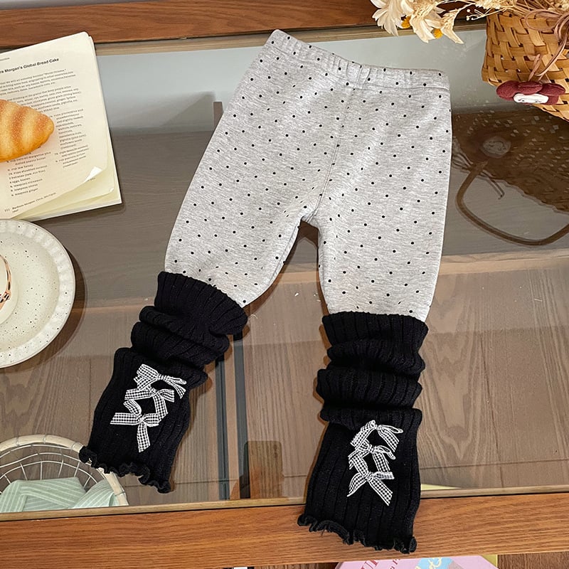 Dječje leggingsice za djevojčice s plišanim podstavom, jesen-zima 2025, 80% poliester, elastični pojas, dob 1–3 godine