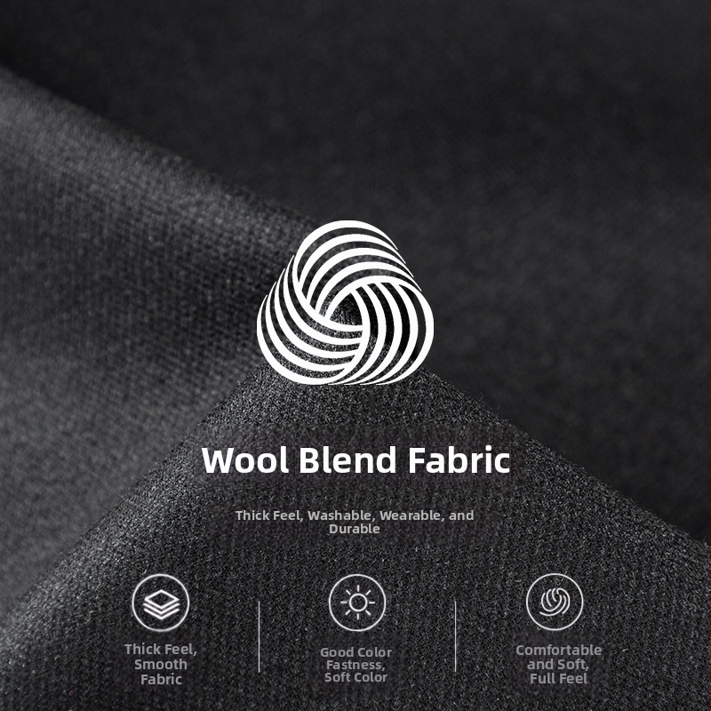 Muške poslovno casual ravne hlače s prugama, poliesterska smjesa, srednji struk