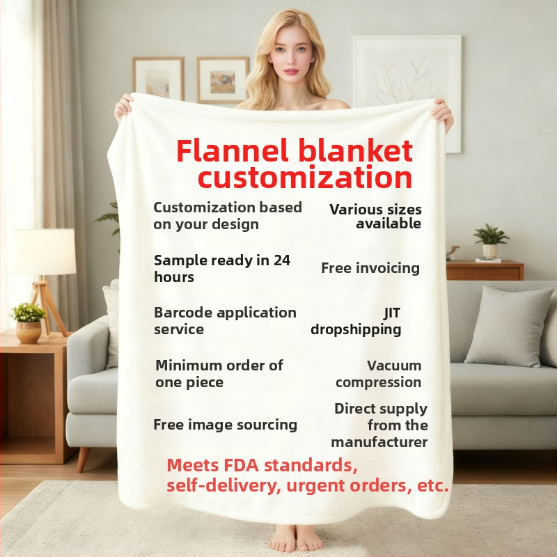 Prispôsobiteľná flanelová deka na kancelársku pohovku – karikatúrny vzor, polyester, 900 g, celoročné použitie