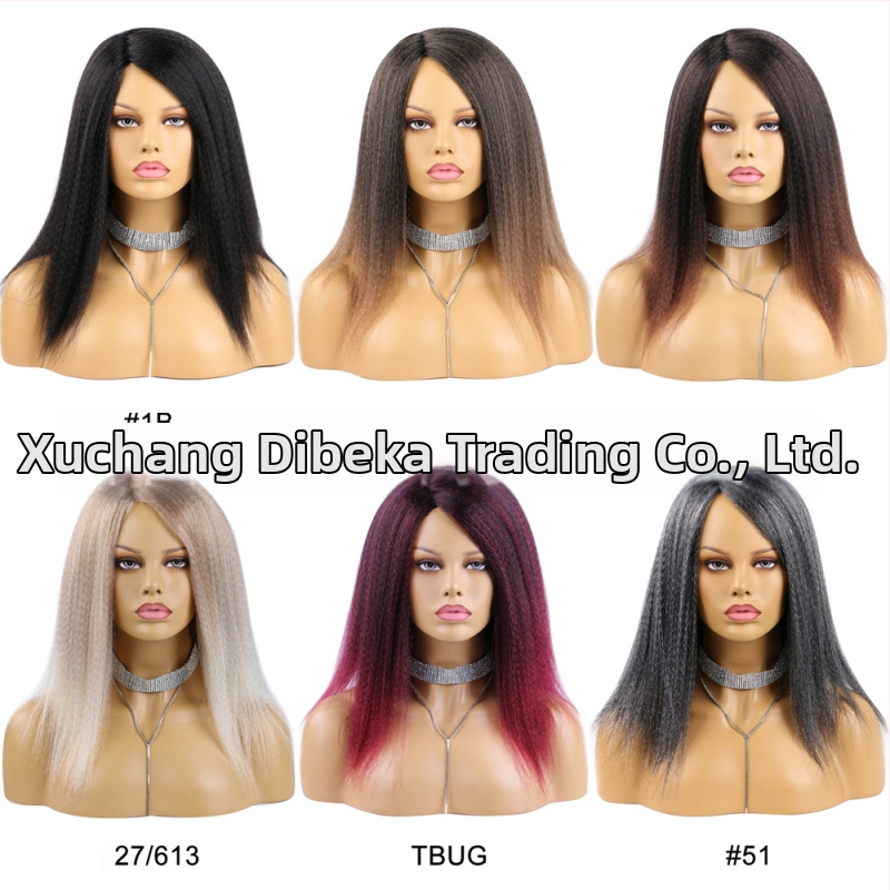 Egzotična duga ravna perika, model DBK-003, materijal kose: domaće svila, bojanje bez topline