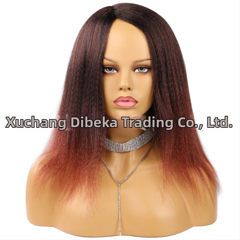 Egzotična duga ravna perika, model DBK-003, materijal kose: domaće svila, bojanje bez topline