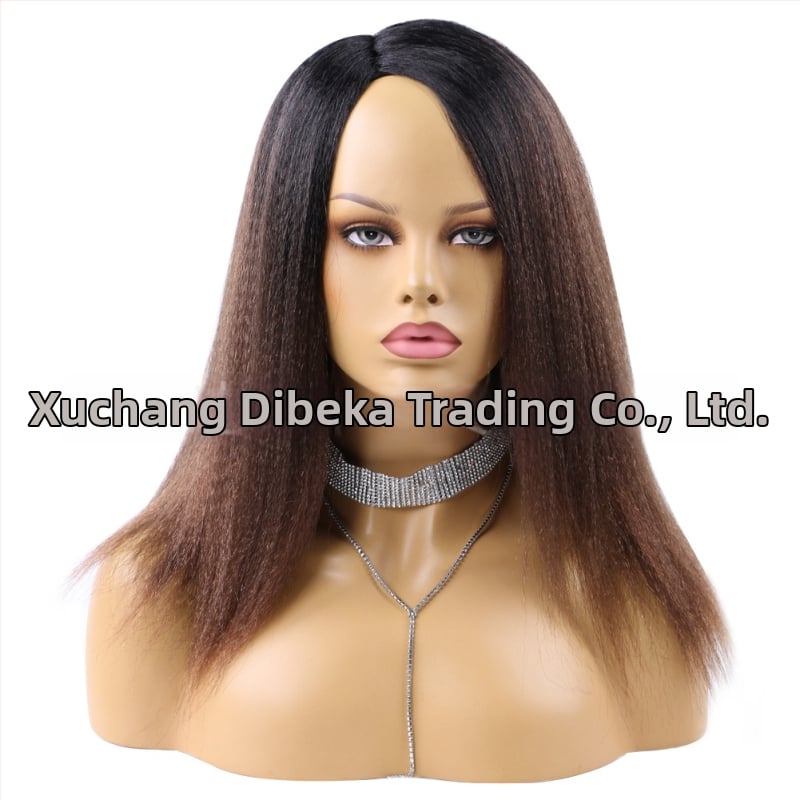 Egzotična duga ravna perika, model DBK-003, materijal kose: domaće svila, bojanje bez topline