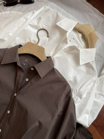 Košulja, kardigan-stil, pamuk tkanina, dugi rukavi