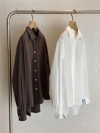 Košulja, kardigan-stil, pamuk tkanina, dugi rukavi