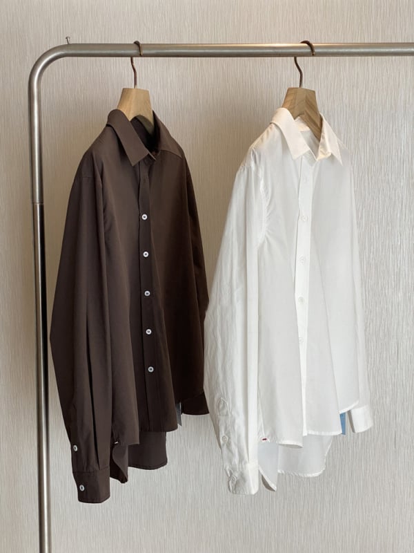 Košulja, kardigan-stil, pamuk tkanina, dugi rukavi