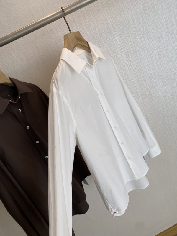 Košulja, kardigan-stil, pamuk tkanina, dugi rukavi