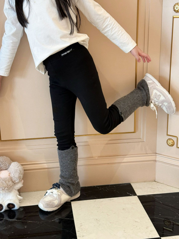 Set za djevojčice jesen-zima s odvojivim čarapama-leggings, 80% pamuka, DEAR BABYS, za djecu 8+ godina, proljeće i jesen