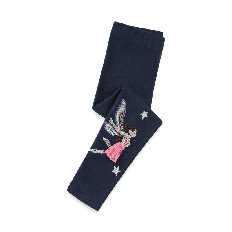 Dječje pamučne legice, 96% pamuk, srednji pojas, elastični pojas, proljeće-jesen stil