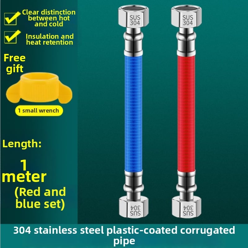 304 ανοξείδωτος χάλυβας κυματοειδής σωλήνας εισόδου νερού για θερμαντήρα αερίου, σπειροειδής εγκατάσταση, τυπική πίεση, τυπική θερμοκρασία