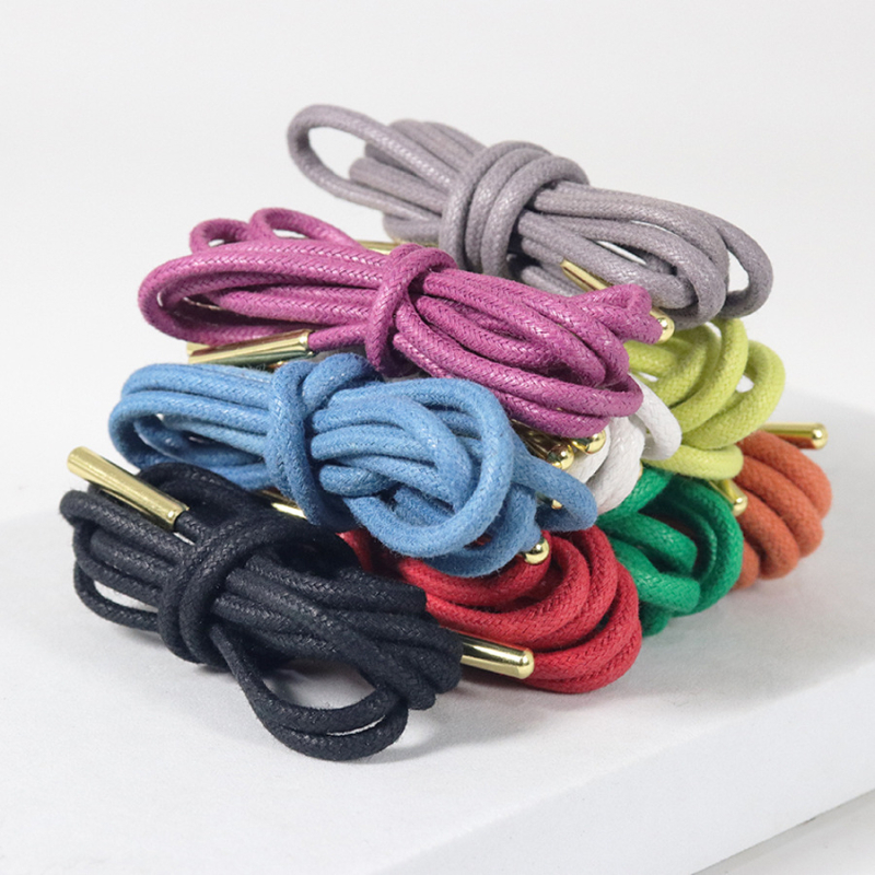 Kulogin voskane kružne pamukove vezice, 11. serija, dužina 200 cm, pogodne za tenisice, kožne cipele i radne čizme