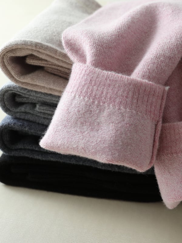 Dječje vunene legice u korejskom stilu, 80% vune, srednji pojas, jednobojne, zima