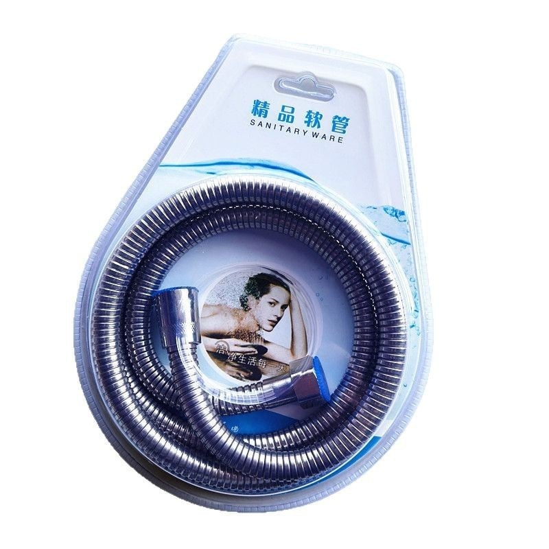 Σωλήνας ντους με κατασκευή από ανοξείδωτο ατσάλι και ψευδάργυρο, κατασκευή με συρματοειδή σχεδίαση, μοντέρνο μινιμαλιστικό στυλ, χειροκίνητη εγκατάσταση