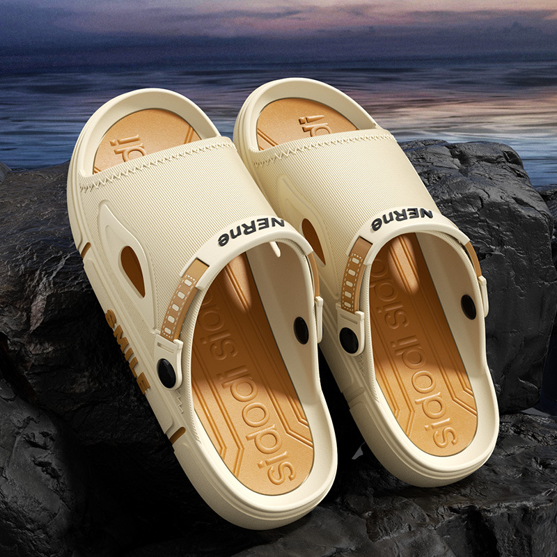 Sandale pentru bărbați: Antiderapante, Ultra-ușoare, Talpă căptușită, Închidere cu cataramă, Talpă EVA pentru activități în aer liber și condus