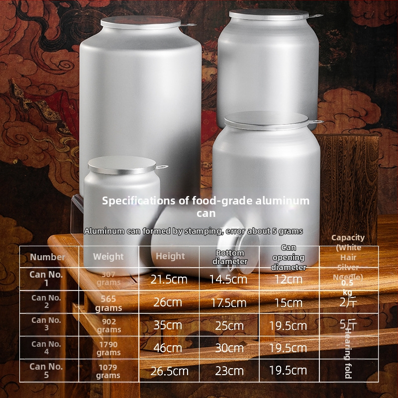 Čajna posuda s brtvom koji štiti od vlage, kompozitni aluminijski folijski materijal, offset tisak, kapacitet 0,5–5 kg