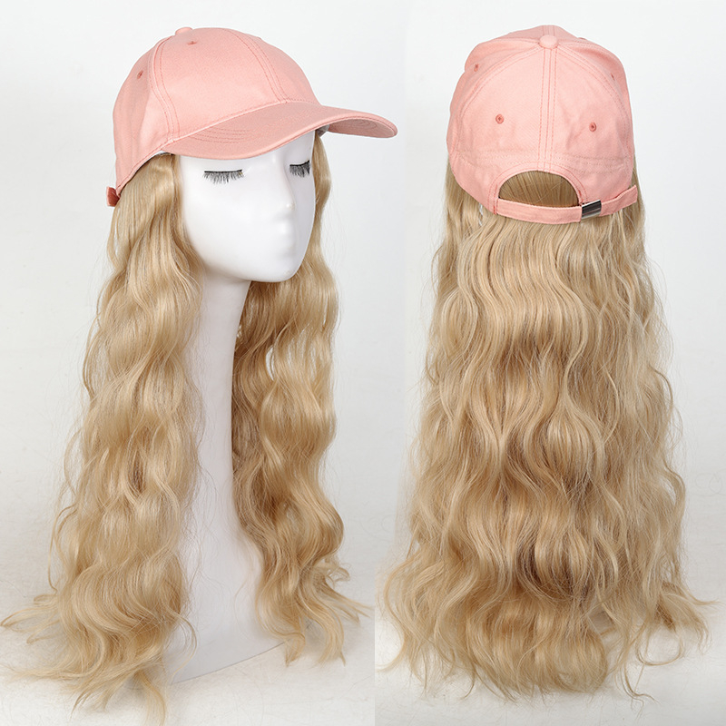 Perika s kapom za baseball – duga kosa, vlakna otporna na visoku temperaturu, prozračna kapa, korejski stil