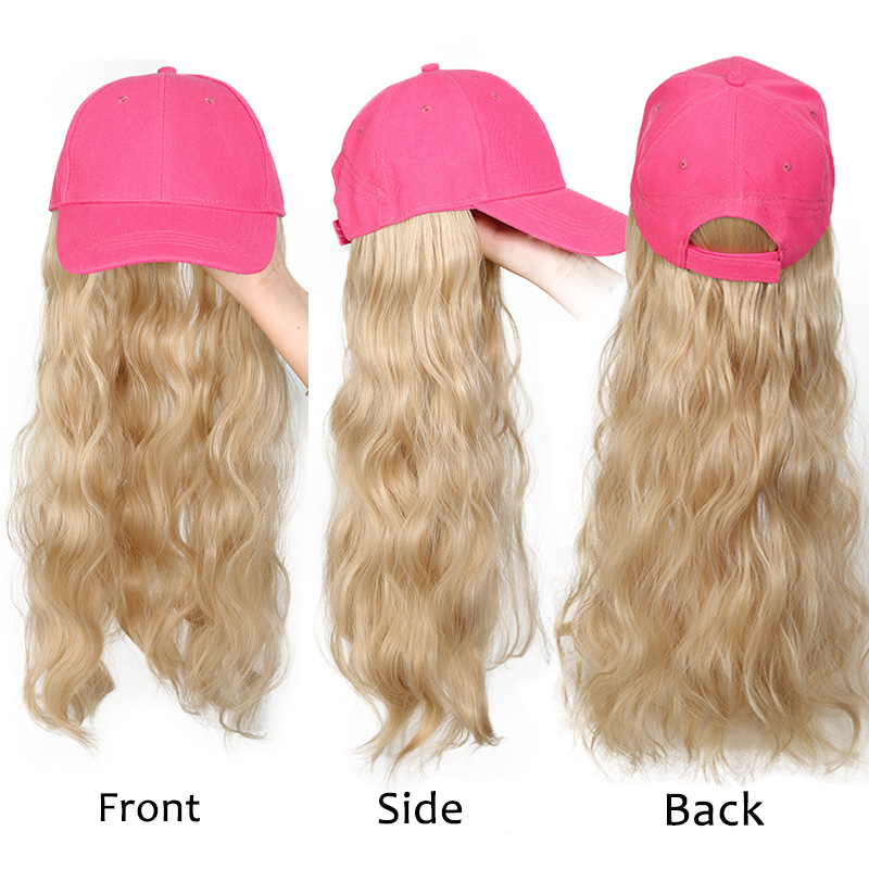 Perika s kapom za baseball – duga kosa, vlakna otporna na visoku temperaturu, prozračna kapa, korejski stil