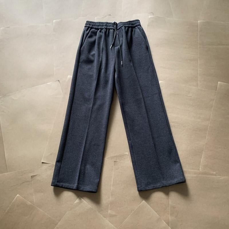 Muške široke hlače sa šnurlom, opuštenog kroja, teksturirana poliester mešavina, 88% poliester, Proljeće 2024