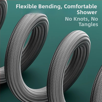 Ντους σωλήνας με πλεγμένο νάιλον, μοντέλο CH-2527, EVA+PET, 1.0 MPa, 5–90°C, εγκατάσταση: βιδώνεται