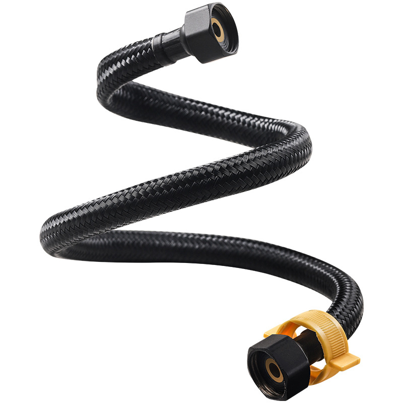 Νάιλον πλεκτός σωλήνας παροχής νερού για ζεστό και κρύο νερό σε οικιακό θερμοσίφωνα και τουαλέτα, μοντέλο JM-033, υλικό: ενισχυμένος νάιλον, θερμοκρασία λειτουργίας 0–90°C, ονομασική πίεση ατμοσφαιρική, μάρκα Jane Mu