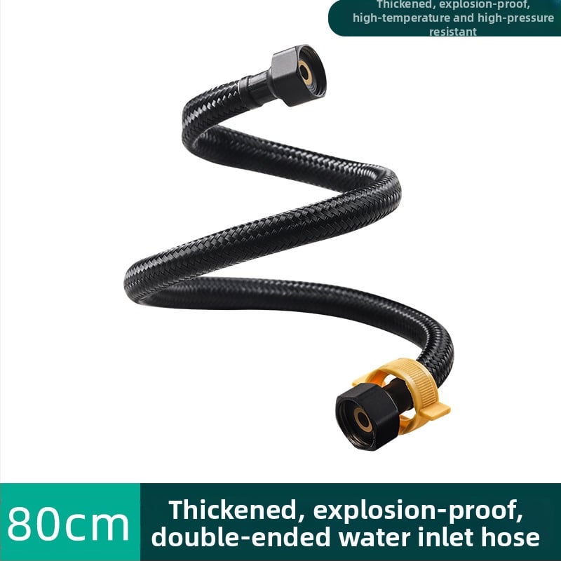 Νάιλον πλεκτός σωλήνας παροχής νερού για ζεστό και κρύο νερό σε οικιακό θερμοσίφωνα και τουαλέτα, μοντέλο JM-033, υλικό: ενισχυμένος νάιλον, θερμοκρασία λειτουργίας 0–90°C, ονομασική πίεση ατμοσφαιρική, μάρκα Jane Mu