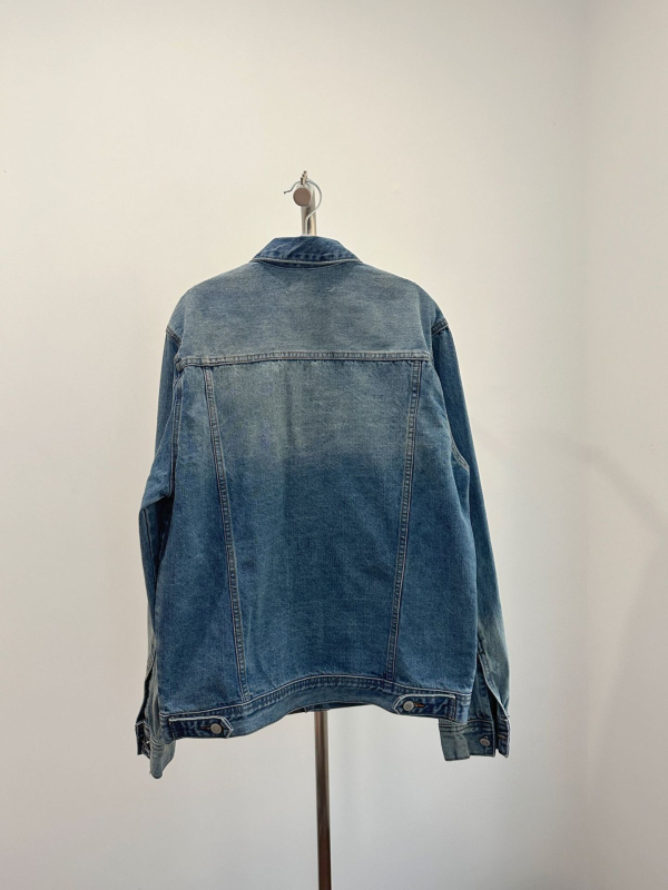 Ženska denim jakna od pamuka | dugi rukavi, ovratnik s reverom, proljeće 2024, casual stil, sadržaj pamuka 70–80%