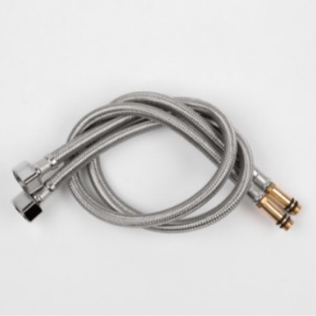 Σωλήνας εισόδου νερού για νιπτήρα, μοντέλο Pointed Tube, 304 ανοξείδωτος χάλυβας, πλεγμένος σωλήνας, 1.0 MPa, σύνδεση με βίδες